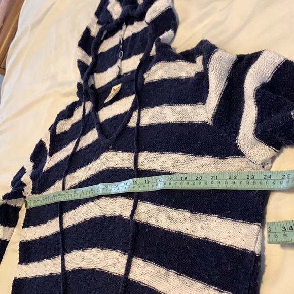 100% cotton comfortable, Hoodie in navy blue and white stripes, Size XL. - Picture 2 of 6